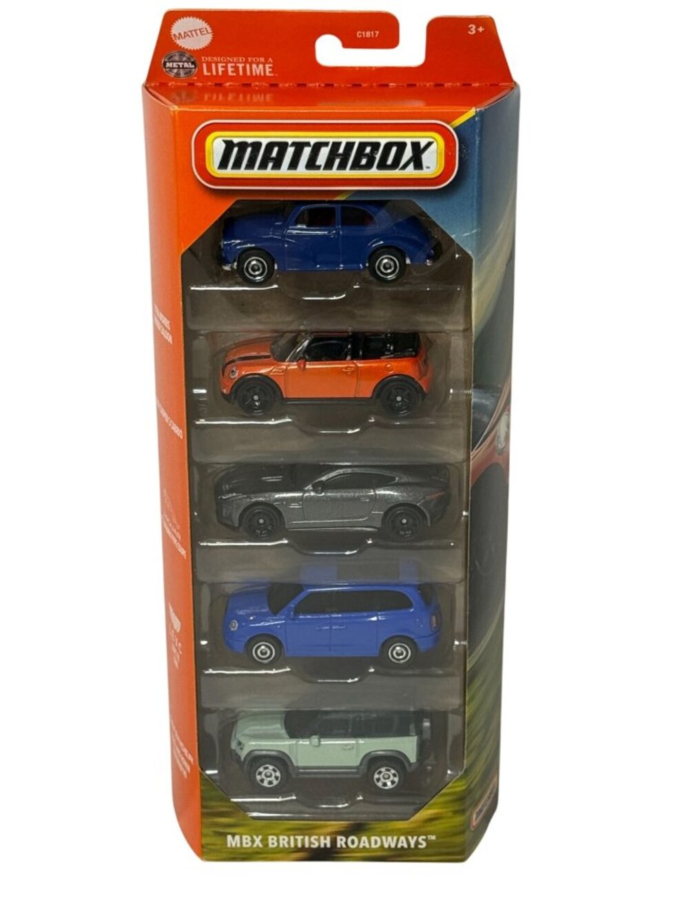 Matchbox MBX British Roadways 5 Pack Jaguar Land Rover Morris Mini New